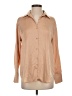 Uniqlo 100% Polyester Tan Long Sleeve Blouse Size XS - photo 1