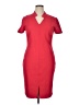 St. John Red Casual Dress Size 14 - photo 1