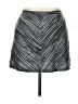 Joey B Chevron-herringbone Silver Casual Skirt Size XL - photo 1
