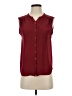 Joie Burgundy Sleeveless Button-Down Shirt Size S (estimated) - photo 1
