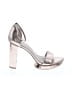The Limited Metallic Silver Tan Heels Size 9 1/2 - photo 1