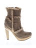 Diane von Furstenberg Brown Tan Ankle Boots Size 6 1/2 - photo 1