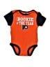 NHL Orange Short Sleeve Onesie Size 6-9 mo - photo 1