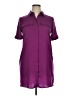 Assorted Brands 100% Polyester Purple Short Sleeve Blouse Size 8 - 9 - photo 1