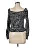 Lush Black Long Sleeve Top Size M - photo 1