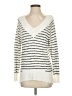Caslon Stripes Ivory White Pullover Sweater Size XS - photo 1