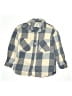Zara 100% Cotton Checkered-gingham Gray Long Sleeve Button-Down Shirt Size 13 - 14 - photo 1