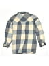 Zara 100% Cotton Checkered-gingham Gray Long Sleeve Button-Down Shirt Size 13 - 14 - photo 2