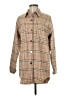 Miss Sparkling Plaid Tan Poncho Size M - photo 1