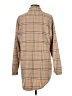 Miss Sparkling Plaid Tan Poncho Size M - photo 2
