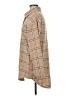 Miss Sparkling Plaid Tan Poncho Size M - photo 5
