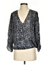 Joie 100% Silk Gray 3/4 Sleeve Silk Top Size S - photo 1