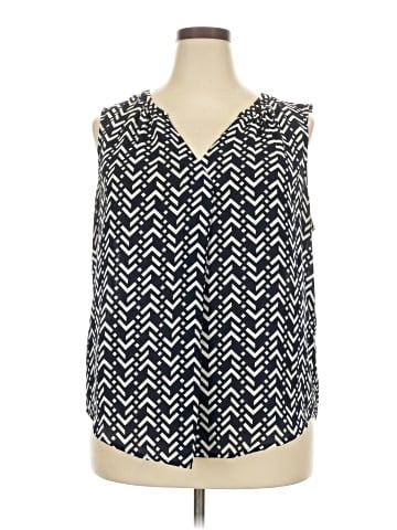 Roz & Ali Sleeveless Blouse (view 1)
