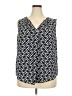 Roz & Ali 100% Polyester Blue Sleeveless Blouse Size 2X - photo 1