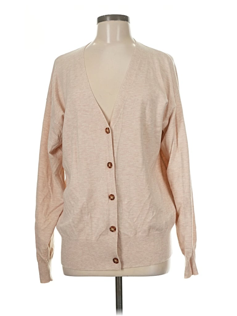 Pre-owned Unbranded Cardigan Sweater In Tan