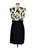 AB Studio 100% Polyester Graphic Black Cocktail Dress Size 10 - photo 2