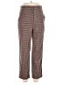 Zara Houndstooth Brown Casual Pants Size L - photo 1