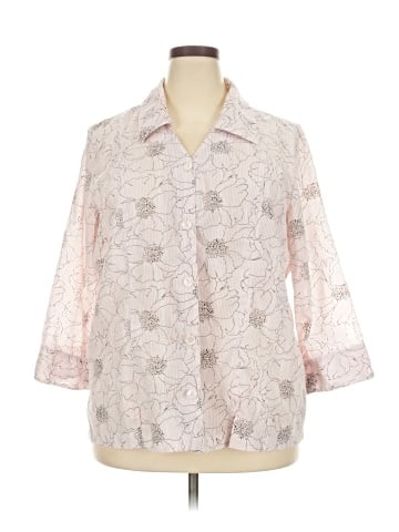 DressBarn 3/4 Sleeve Button-Down Shirt (view 1)
