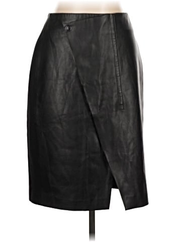 Elie Tahari Faux Leather Skirt - front