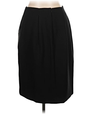 Elie Tahari Faux Leather Skirt - back
