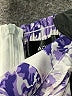 Aqua 100% Polyester Floral Purple Cocktail Dress Size XS - photo 3