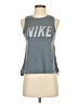 Nike 100% Polyester Gray Active Tank Size S - photo 1