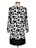 Susan Graver Graphic Black Casual Dress Size S - photo 2