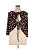 Unbranded Floral Black Sleeveless Blouse Size XL - photo 2