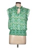 Tamara H. 100% Polyester Green Sleeveless Blouse Size L - photo 1