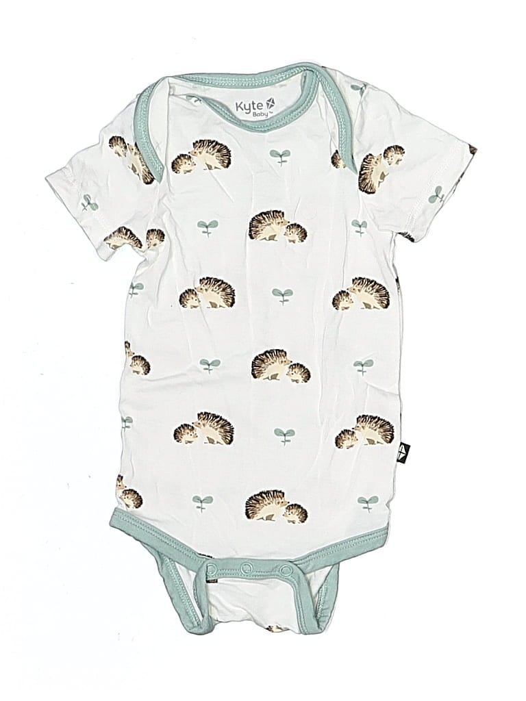 Pre-owned Kyte Baby Babies' Short Sleeve Onesie In Green