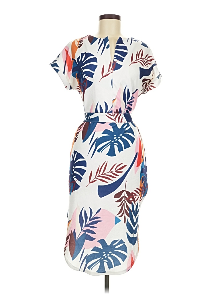 Pre-owned Shein Casual Dress In White