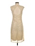 David Meister Metallic Tan Cocktail Dress Size 6 - photo 2