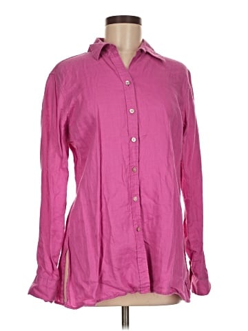 PaperWhite Long Sleeve Button-Down Shirt (view 1)