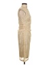 David Meister Metallic Tan Cocktail Dress Size 6 - photo 4