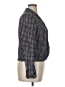 Tory Burch 100% Rayon Houndstooth Blue Blazer Size XL - photo 4