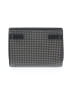 Saint Laurent Houndstooth Silver Black leather studded clutch One size - photo 2