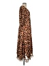 Hutch 100% Polyester Animal Print Brown Casual Dress Size S - photo 4