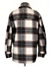 H&M 100% Polyester Plaid Brown Coat Size XS - photo 2