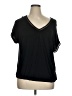 Jeans By Buffalo Black Short Sleeve Top Size XL - photo 1