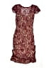 Unbranded 100% Polyester Paisley Burgundy Cocktail Dress Size XS - photo 1
