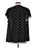 Torrid Polka Dots Black Short Sleeve Blouse Size Med Plus (00) - photo 2