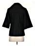 Sophia Eugene 100% Acetate Solid Black Coat Size 4 - photo 2