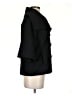 Sophia Eugene 100% Acetate Solid Black Coat Size 4 - photo 4