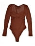 Shein Brown Bodysuit Size 2 - photo 1