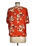 Lavish Orange Short Sleeve Blouse Size M - photo 2