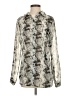 CAbi 100% Polyester Animal Print Silver Long Sleeve Blouse Size S - photo 1