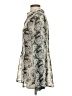 CAbi 100% Polyester Animal Print Silver Long Sleeve Blouse Size S - photo 5