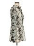 CAbi 100% Polyester Animal Print Silver Long Sleeve Blouse Size S - photo 4