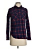 J.Crew 100% Cotton Plaid Red Blue Long Sleeve Button-Down Shirt Size 0 - photo 1