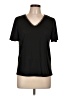 Unbranded 100% Polyester Black Short Sleeve Top Size L - photo 1